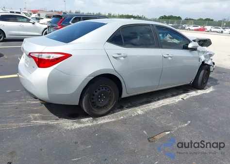 2016 Toyota Corolla Le z USA, uszkodzony, nr VIN 2T1BURHE6GC502643